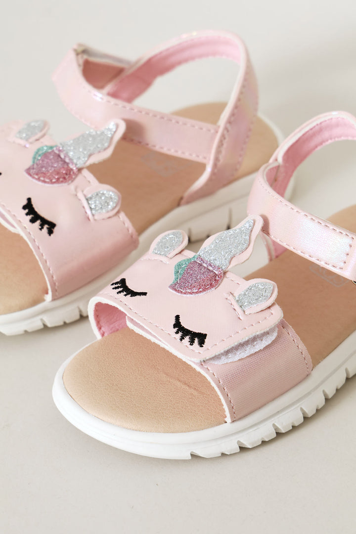 Pre-Girls Unicorn Comfort Sandal - Pink
