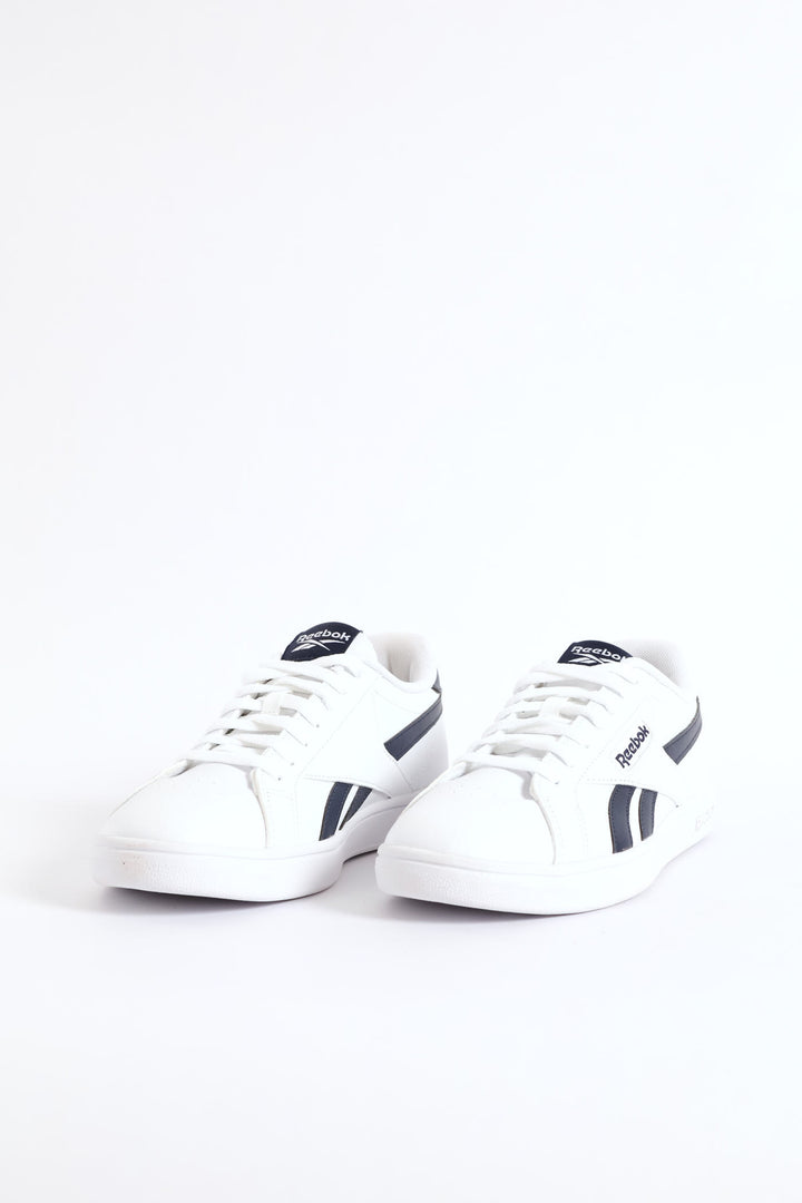 Retro Court Lace Up Sneaker - White/Navy