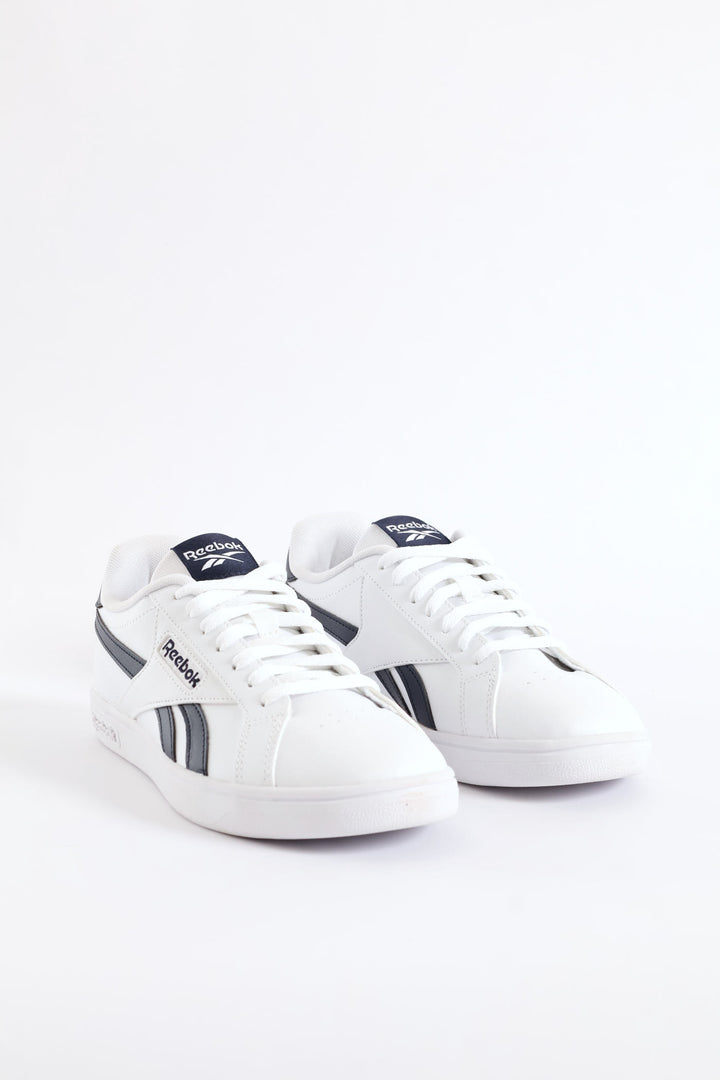 Retro Court Lace Up Sneaker - White/Navy