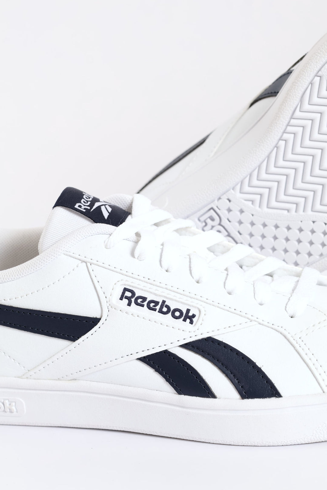 Retro Court Lace Up Sneaker - White/Navy