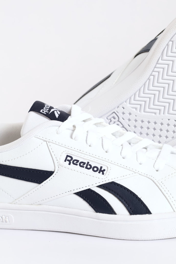 Retro Court Lace Up Sneaker - White/Navy