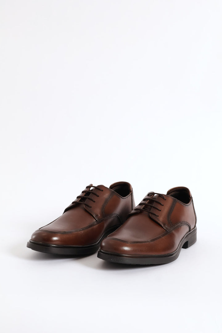 Thorpe Basic Lace Up Formal Shoe - Brown