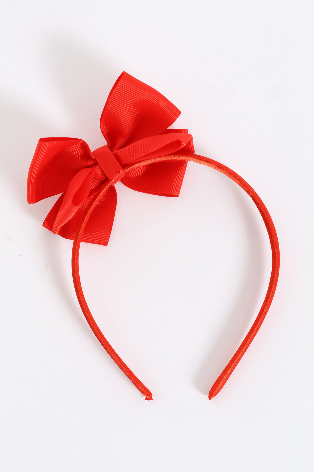 Girls Bow Aliceband - Red