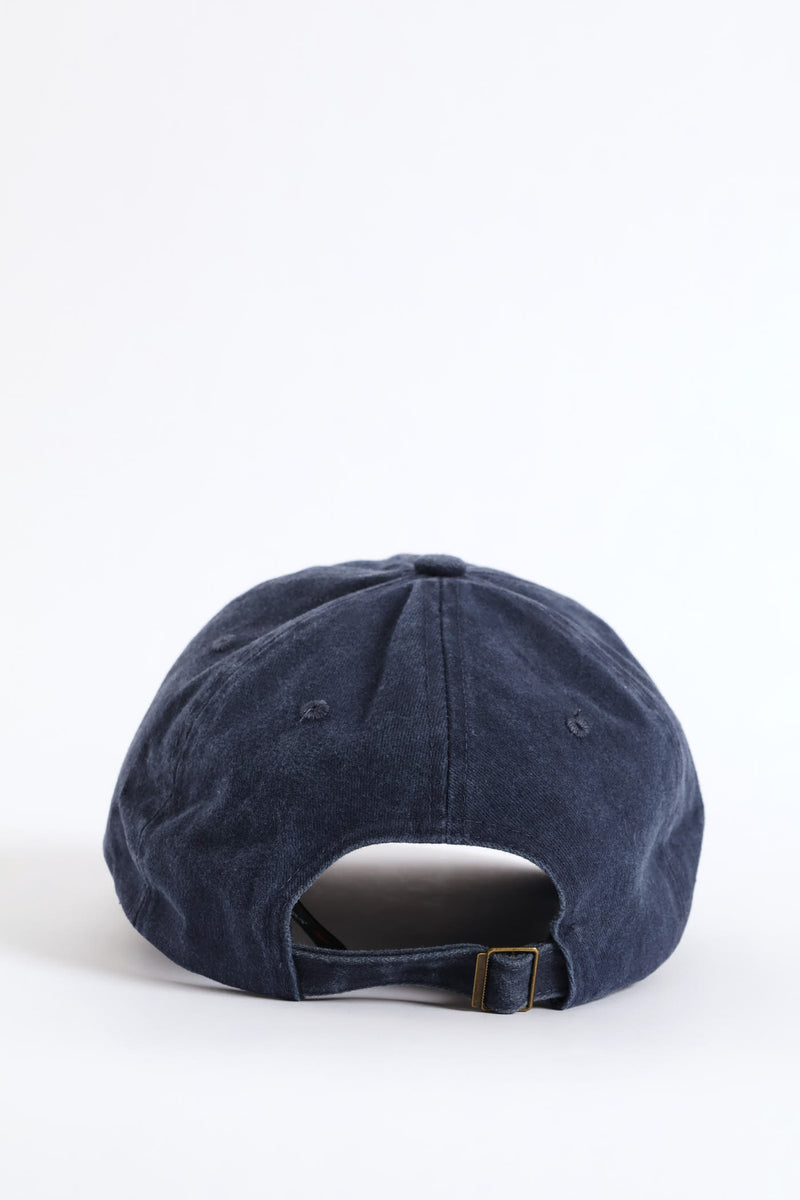 Cherry Embroidery Peak  - Navy