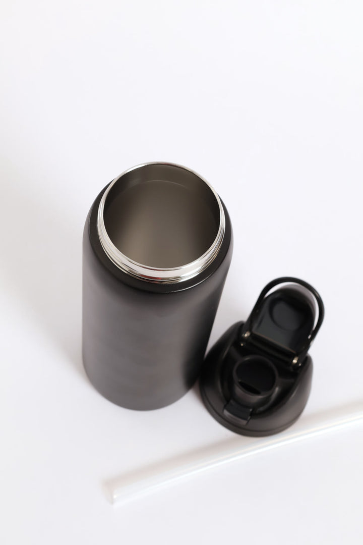 960ml Flip Lid Bottle - Black