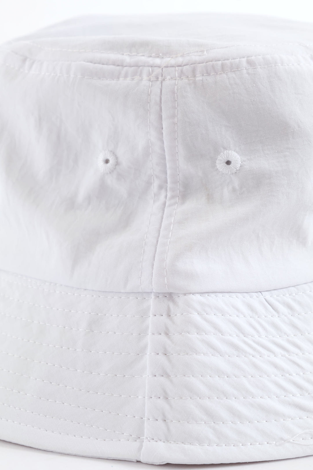 Plain Bucket Hat - White