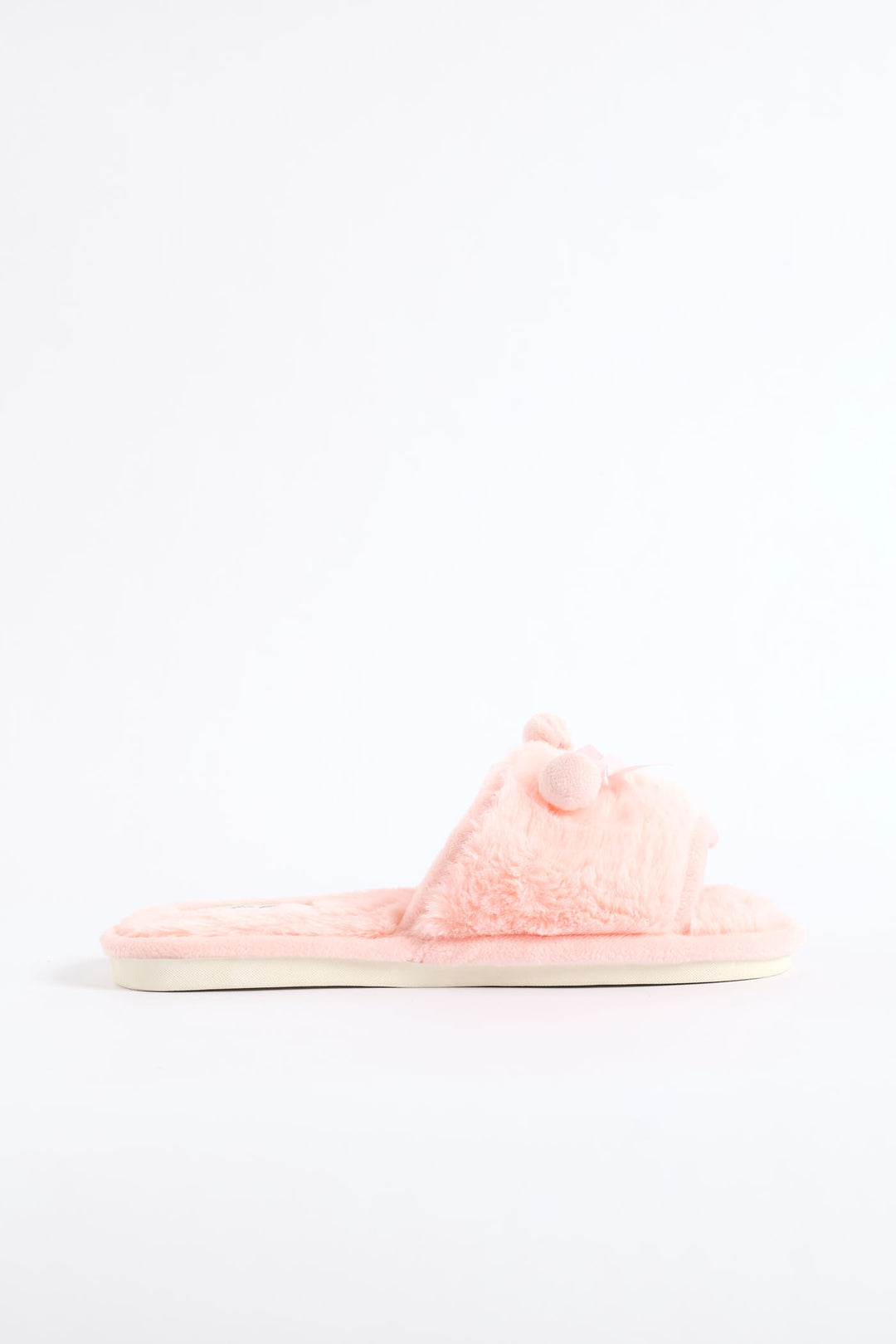 Cherry Bow Single Band Slipper - Pink