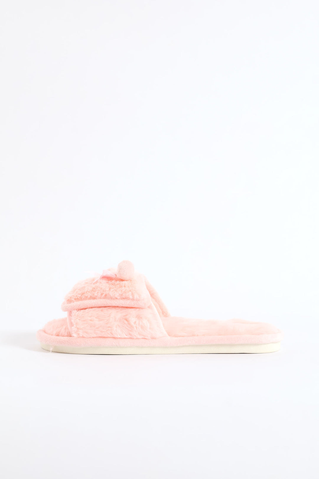 Cherry Bow Single Band Slipper - Pink