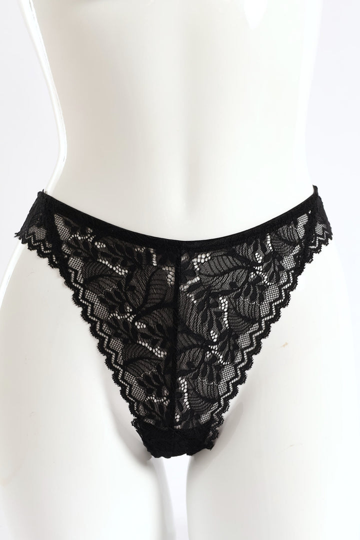 3 Pack Lace G-String - Ivory/Sage/Black