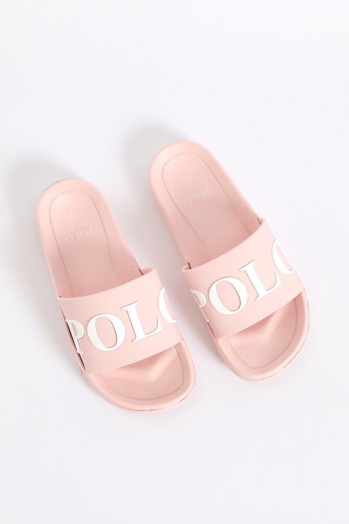 Girls Pool Slide - Pink