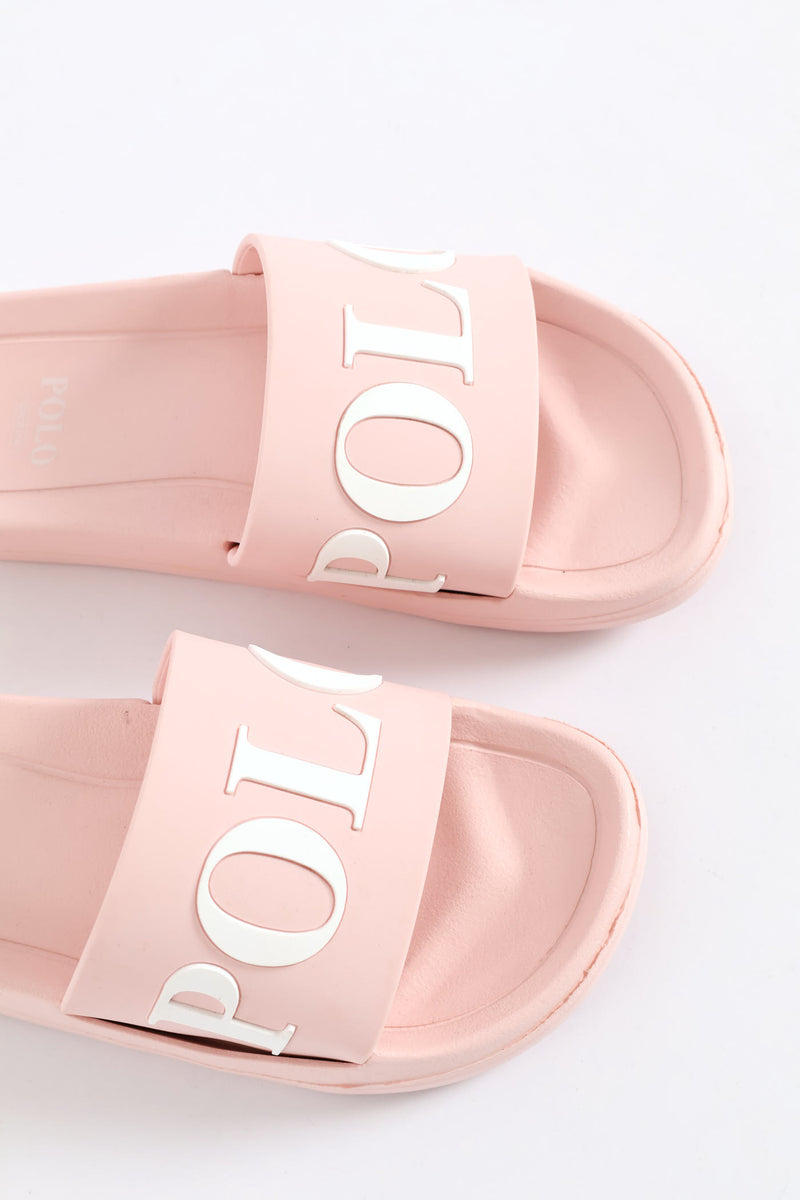 Girls Pool Slide - Pink