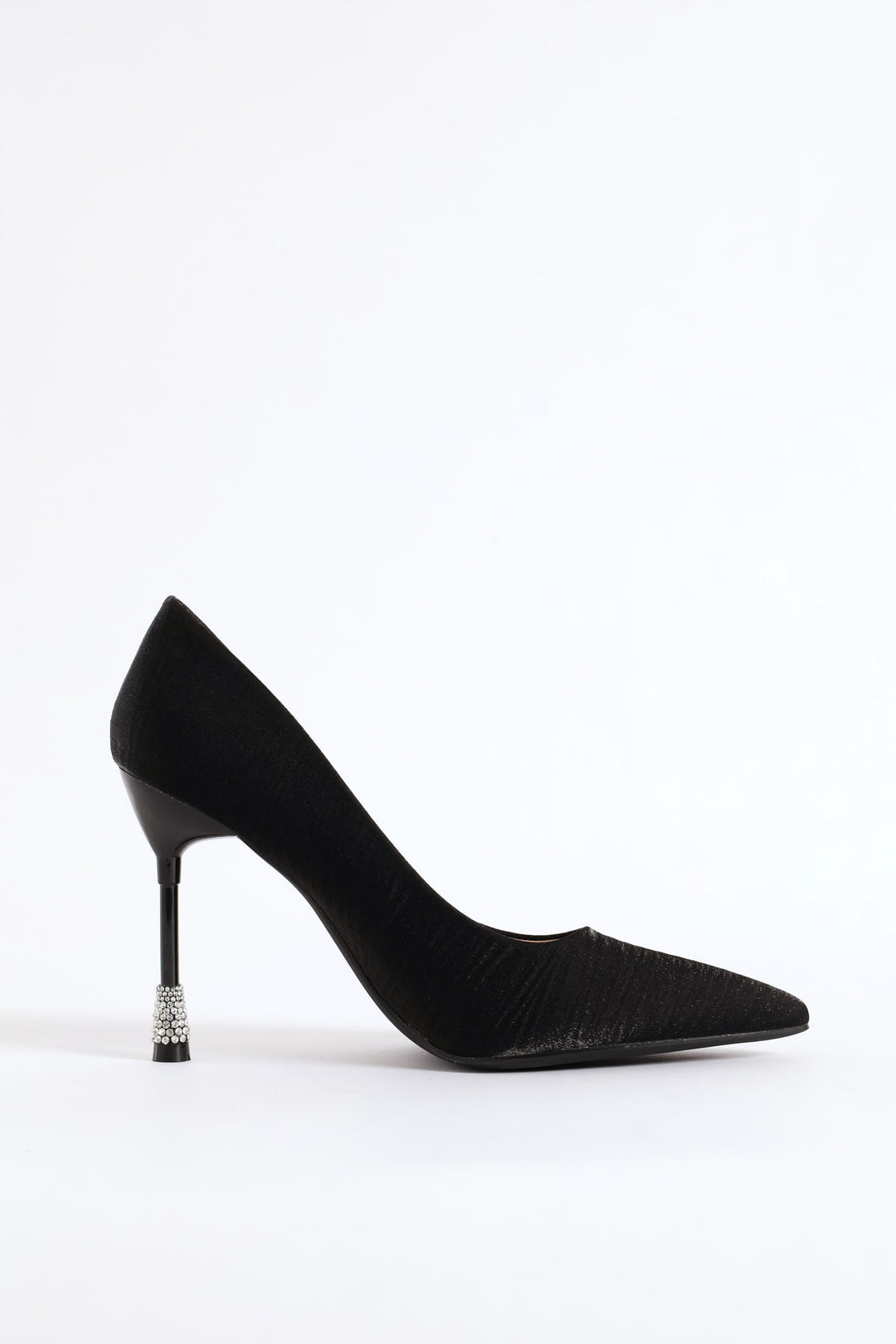 Daimond Detail Heel - Black