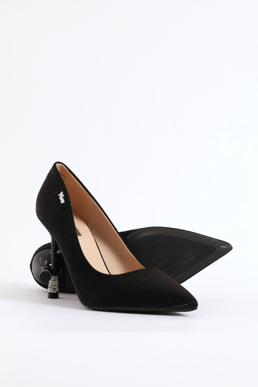 Daimond Detail Heel - Black