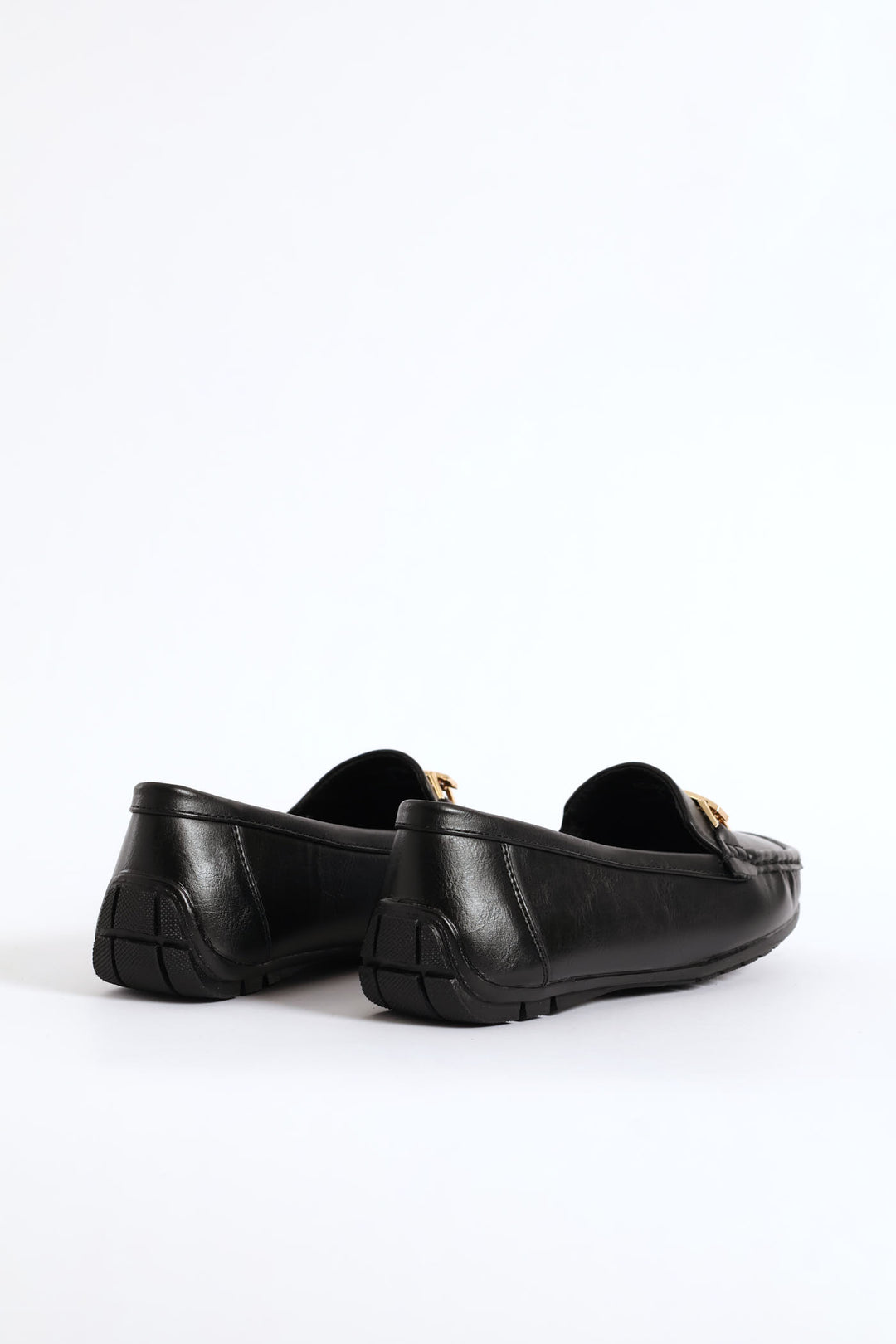 Logo Buckle Fashion Loafer - Black