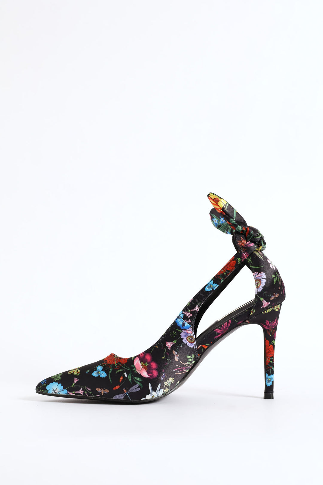 Floral Heel - Black