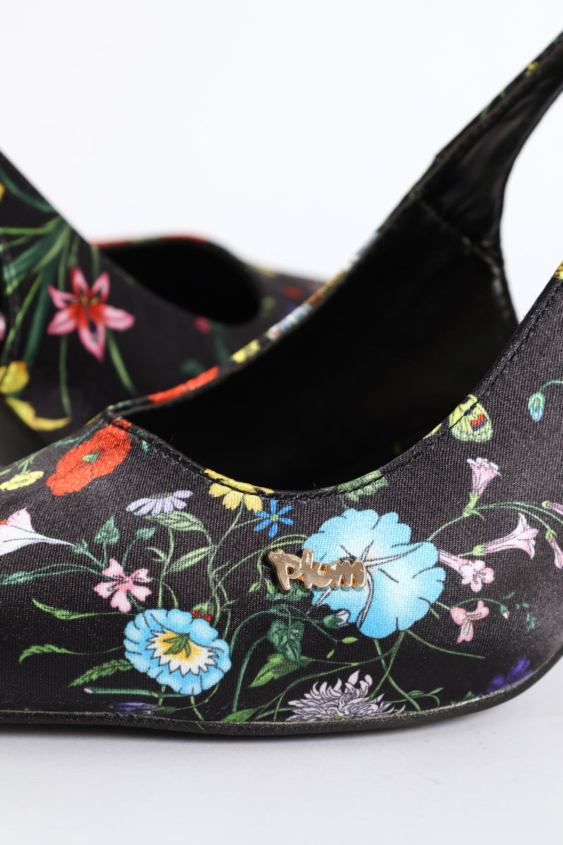Floral Heel - Black