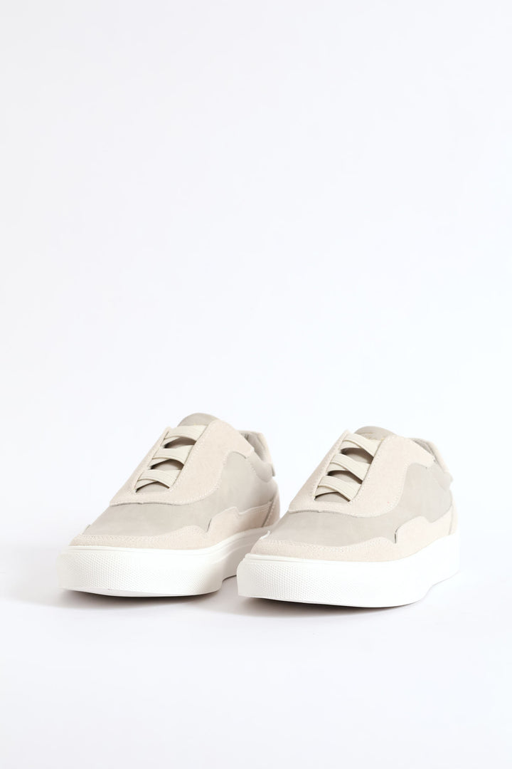 Jackson Elastic Lace Sneaker - Stone