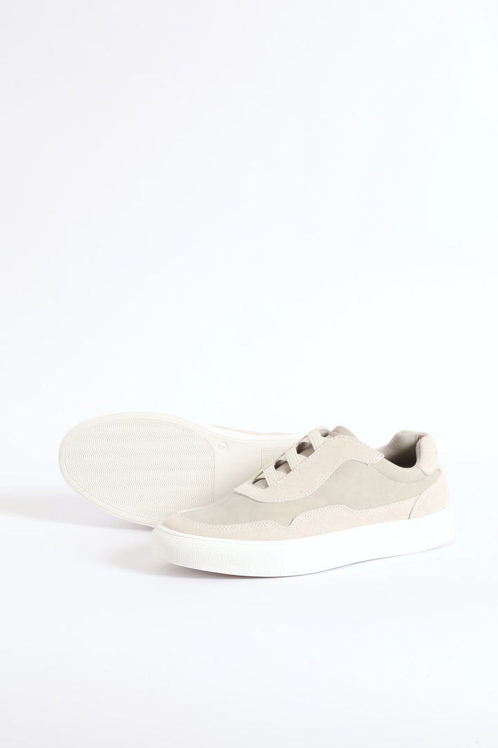 Jackson Elastic Lace Sneaker - Stone
