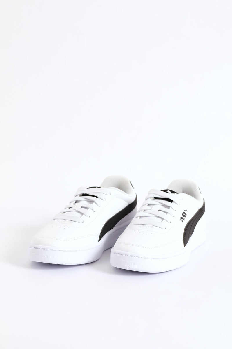 Boys Court Classic Clean Sneaker - White/Black