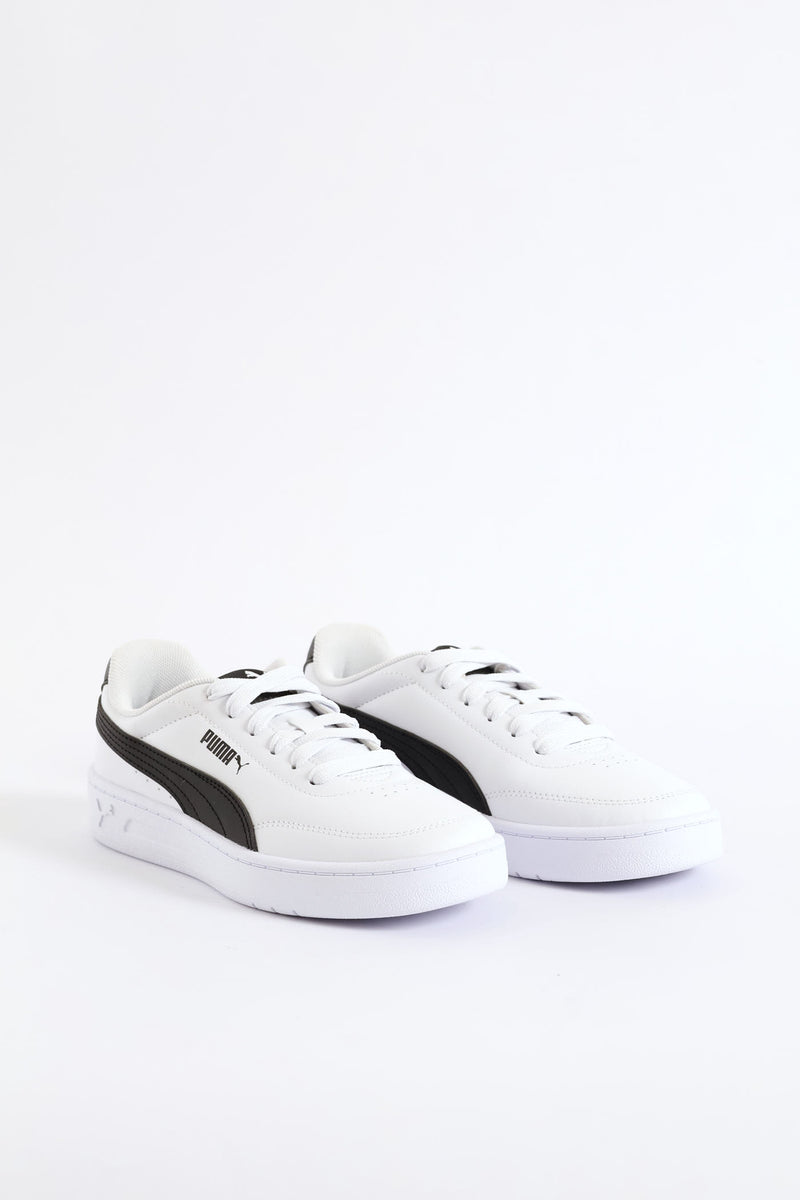 Boys Court Classic Clean Sneaker - White/Black