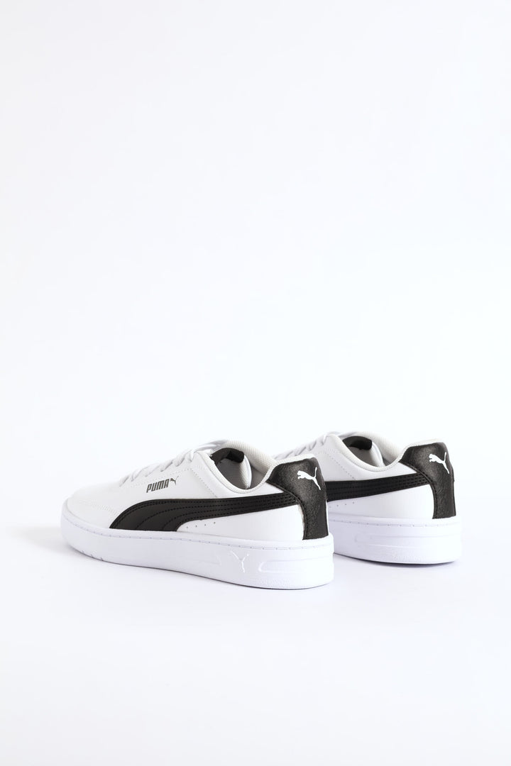 Boys Court Classic Clean Sneaker - White/Black
