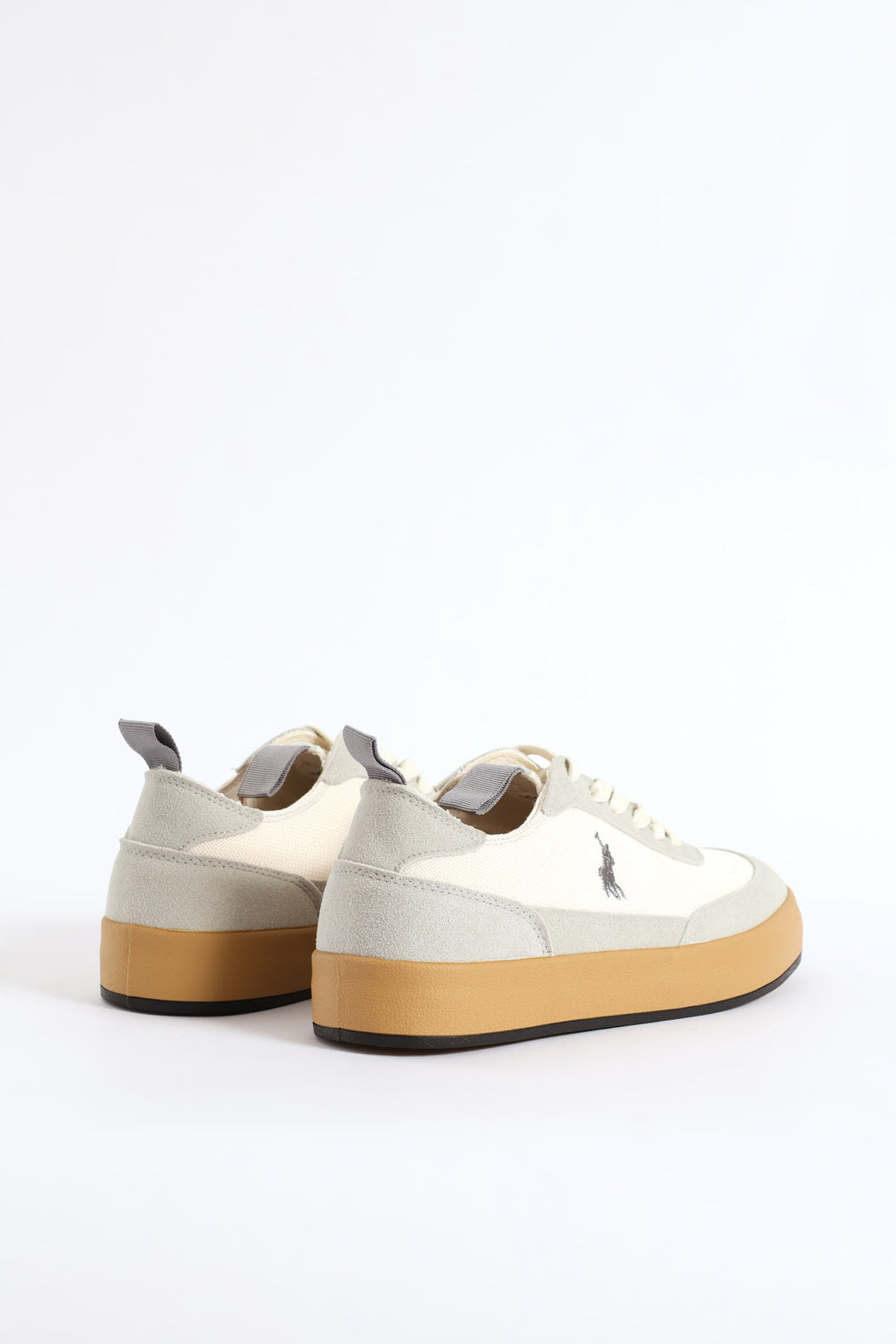 Textured Court Sneaker - Off White