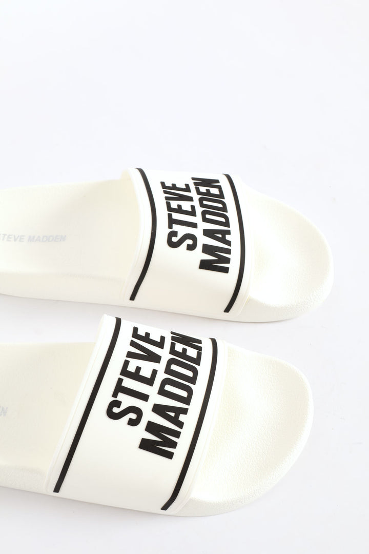 Surfer Logo Slide - White/Black
