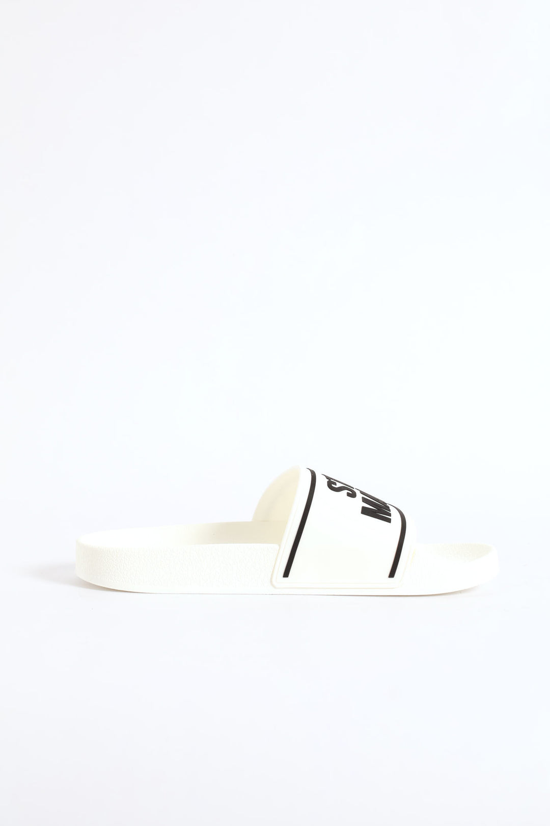 Surfer Logo Slide - White/Black