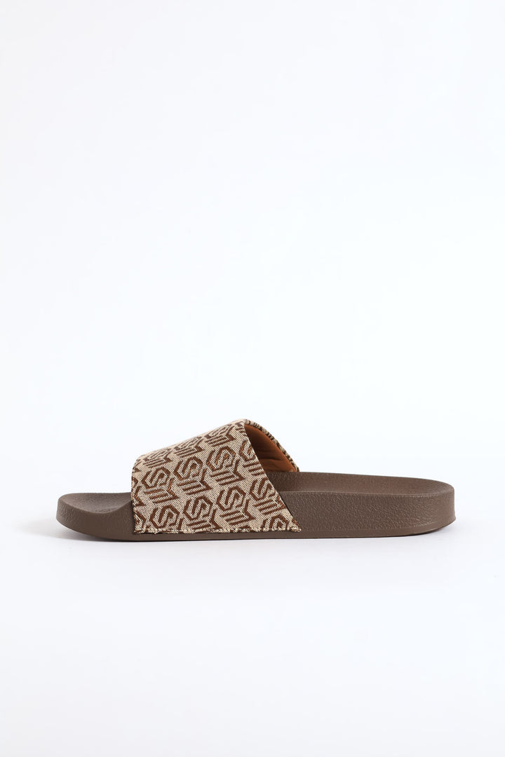 Speedup Logo Print Slide - Brown