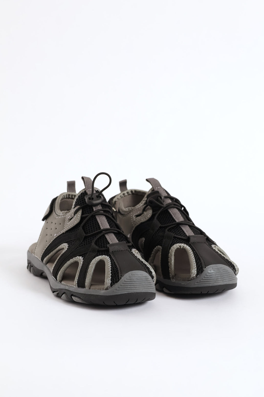 Boys Closed Toe Adventure Sandal - Black/Grey