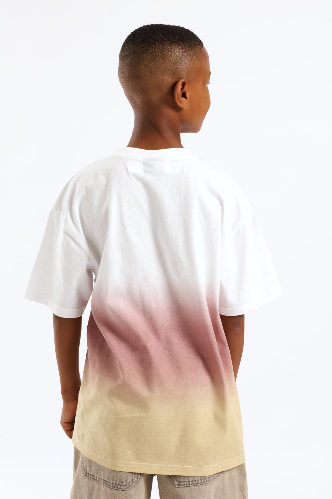 Red Ombre Oversized T-Shirt - Multi