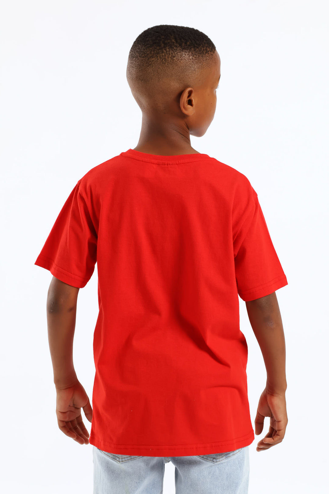 Boys Christmas Teddy Print T-Shirt - Red