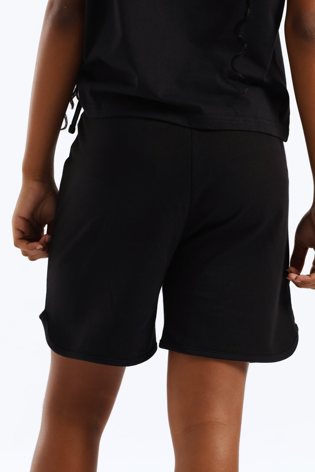 Girls Giulia Fleece Shorts - Black