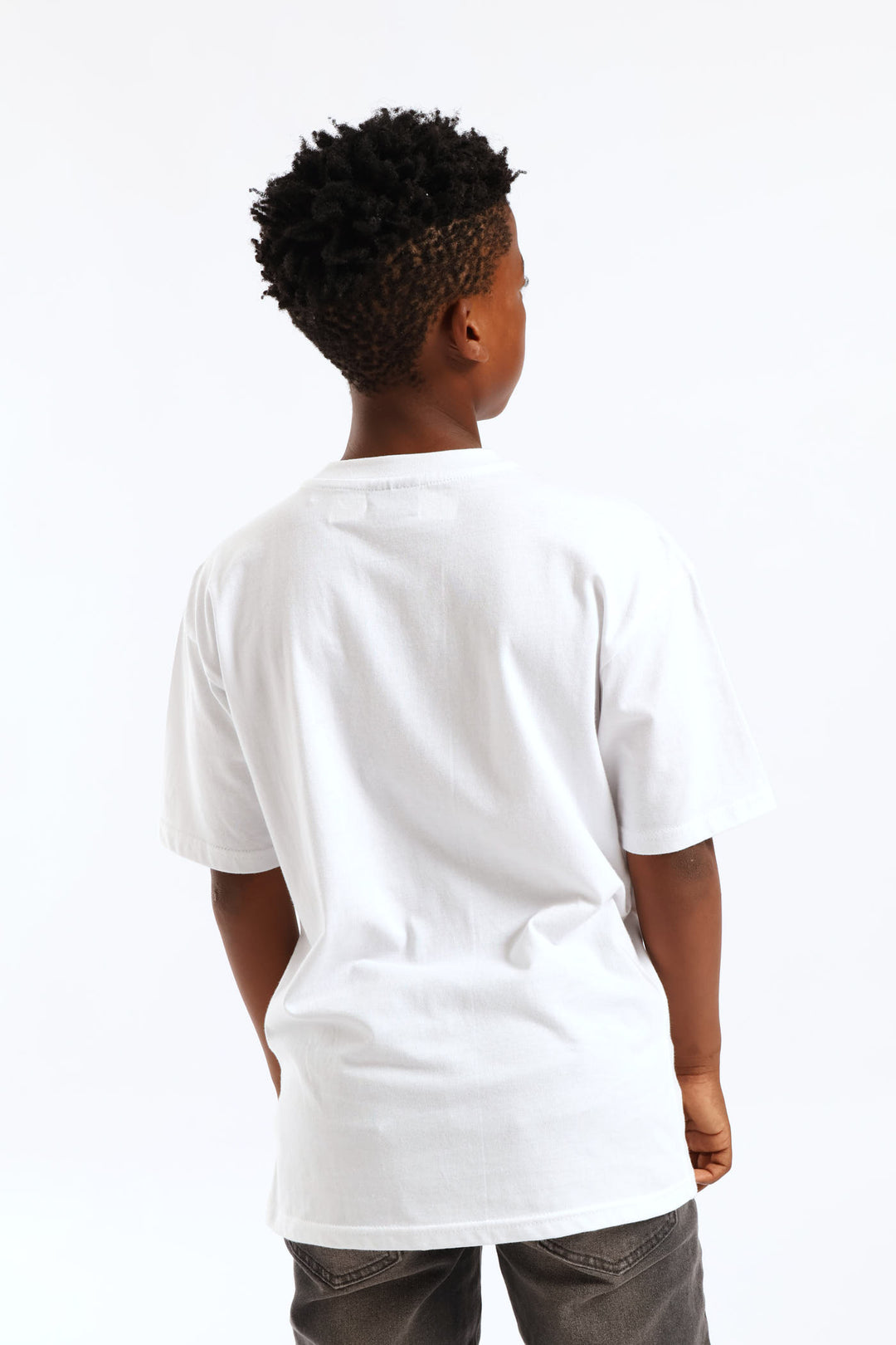 Boys High Density Believer Christmas Tee - White