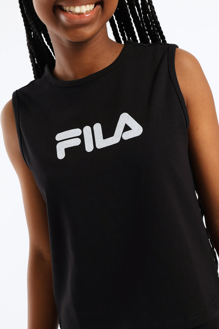 Girls Adele Vest - Black