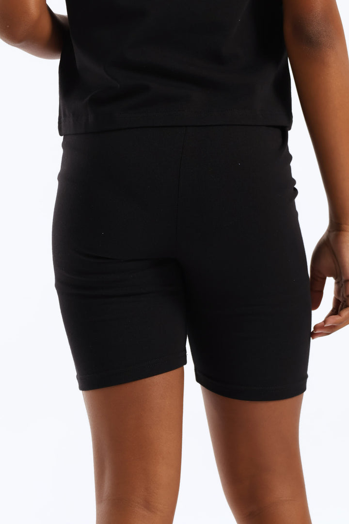 Girls Adele Cycle Shorts - Black