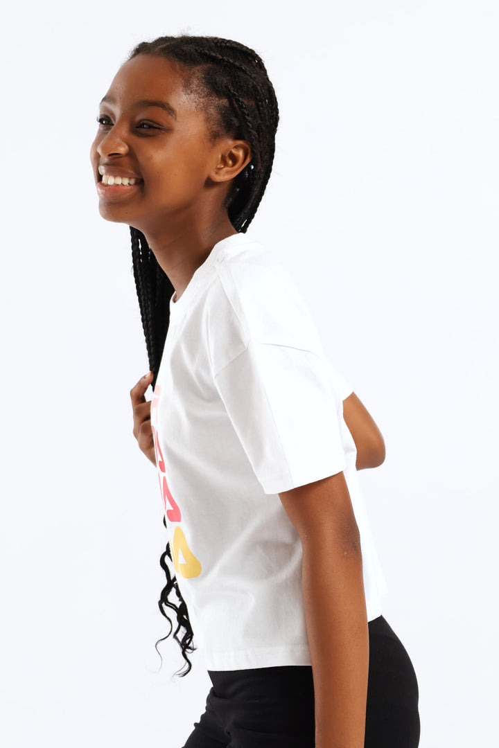 Girls Cianna Tee - White