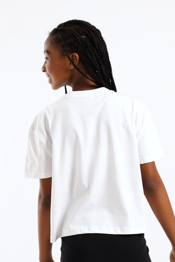Girls Cianna Tee - White