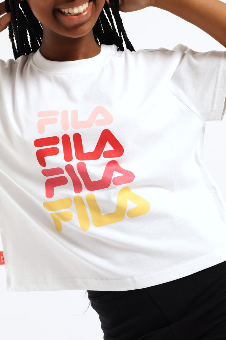 Girls Cianna Tee - White