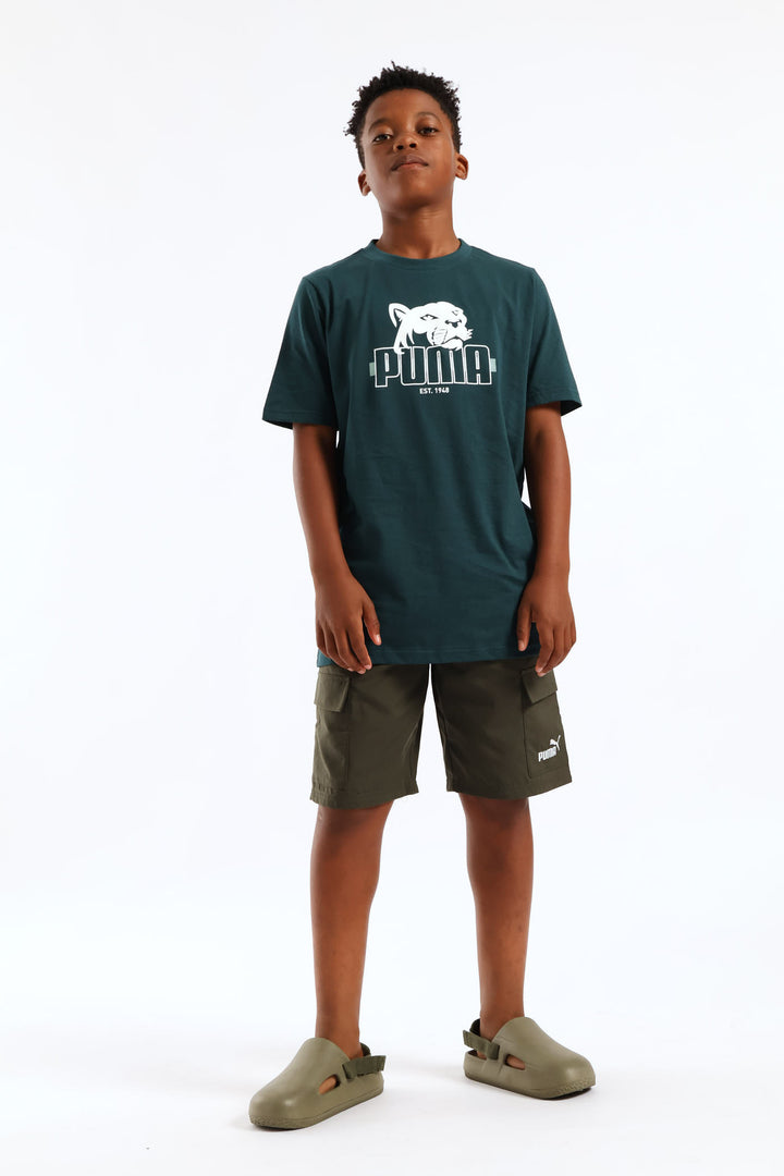 Boys Graphic Foundation Tee - Teal