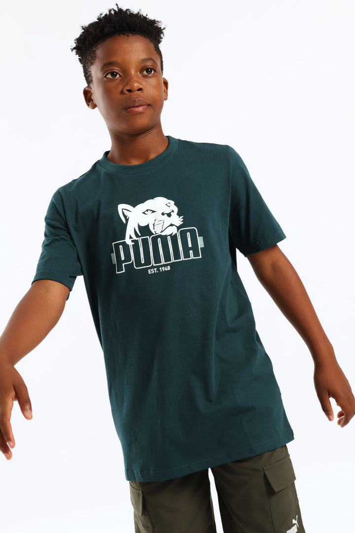 Boys Graphic Foundation Tee - Teal