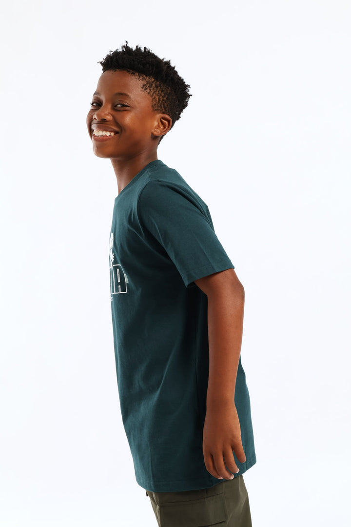 Boys Graphic Foundation Tee - Teal