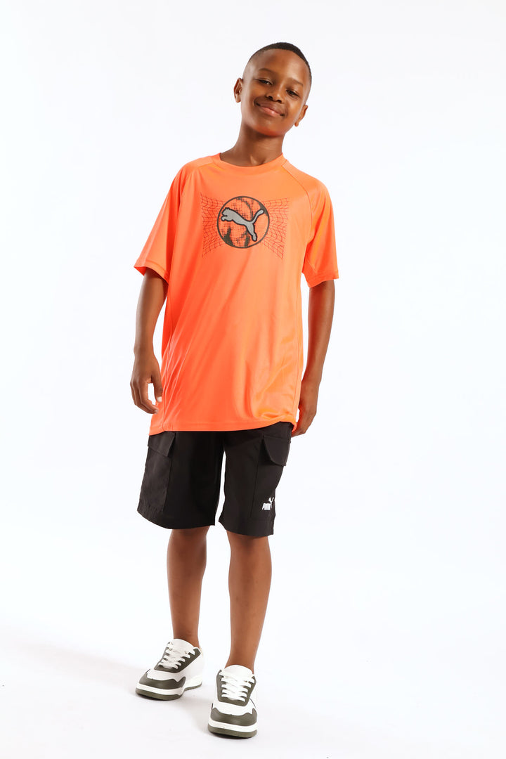 Boys Active Sports Tee - Orange
