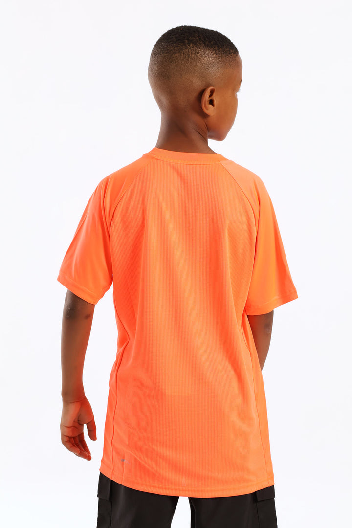 Boys Active Sports Tee - Orange