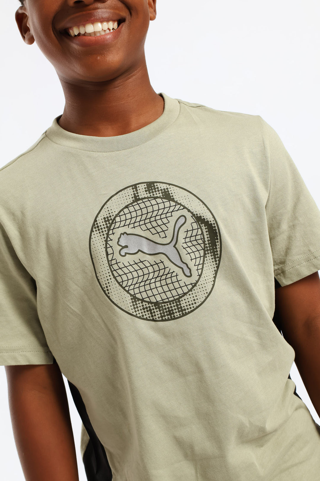 Boys Active Sports Tee - Army Green