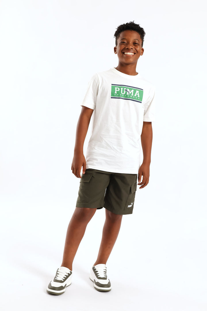 Boys Water Sports Print Tee - White