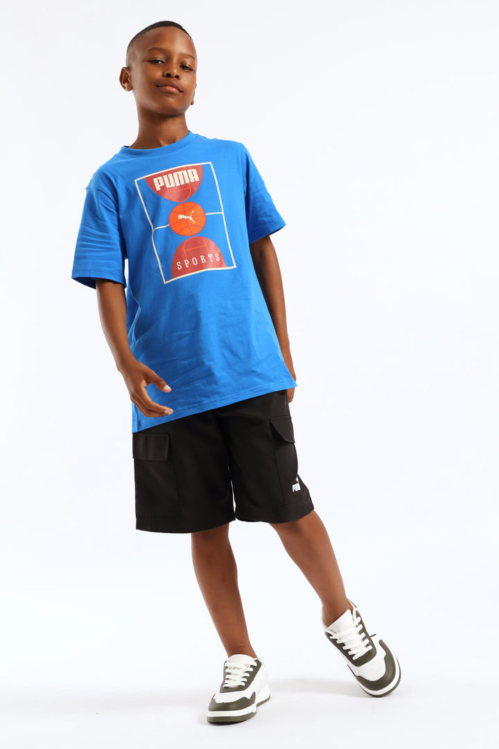 Boys Court Tee - Blue