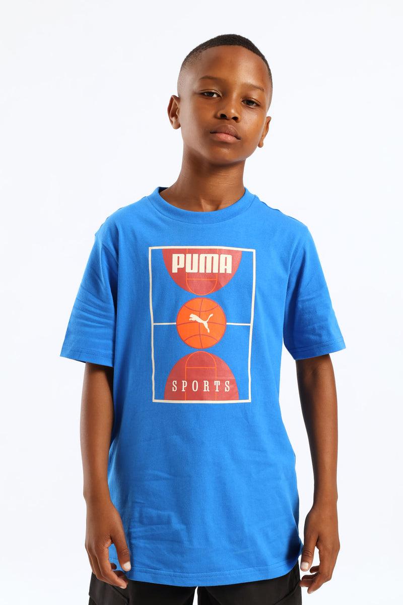 Boys Court Tee - Blue