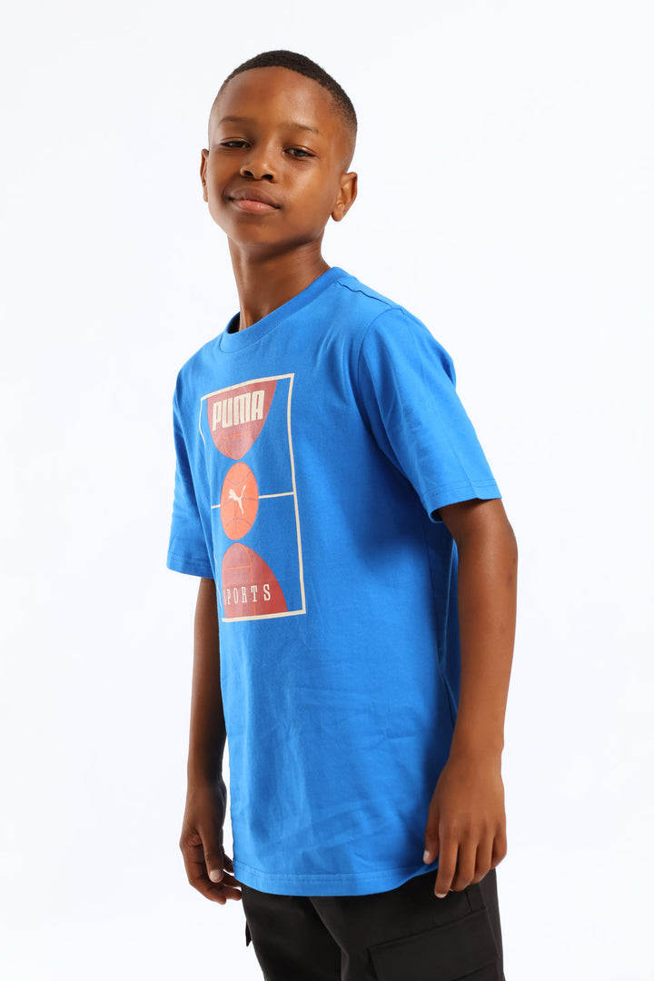 Boys Court Tee - Blue