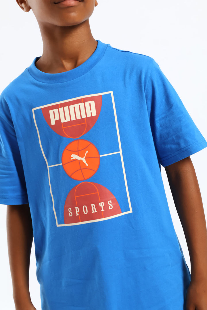 Boys Court Tee - Blue